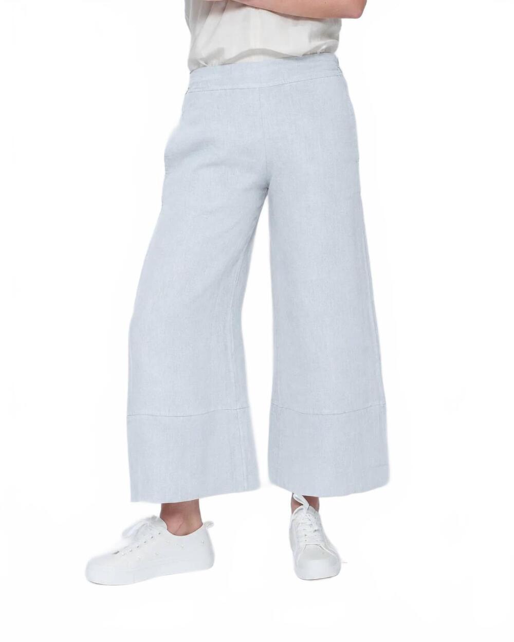 NEW BLUEBERRY flare trousers in silver